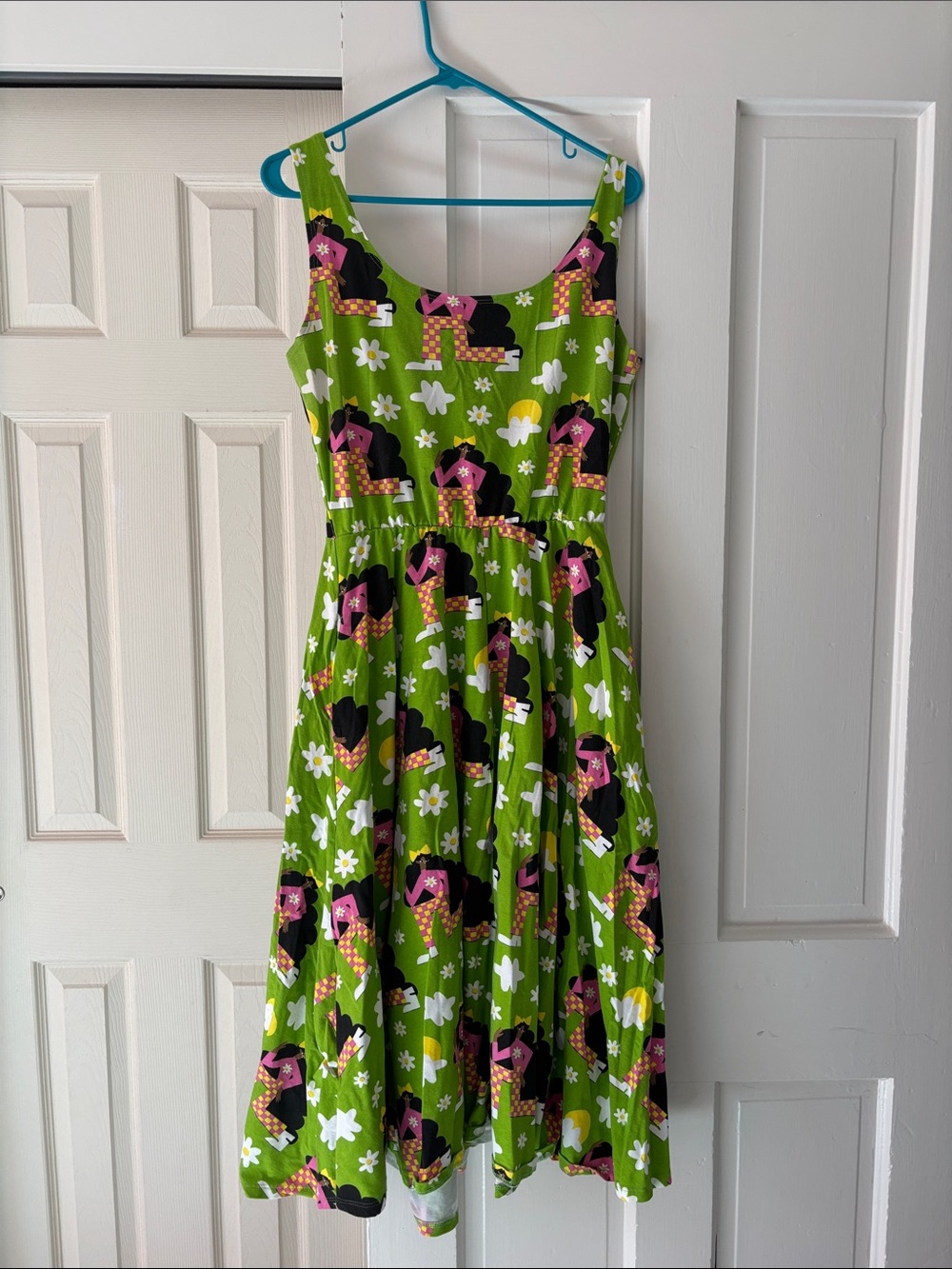 Nooworks Vacation Green Floral & Graphic Midi Dress